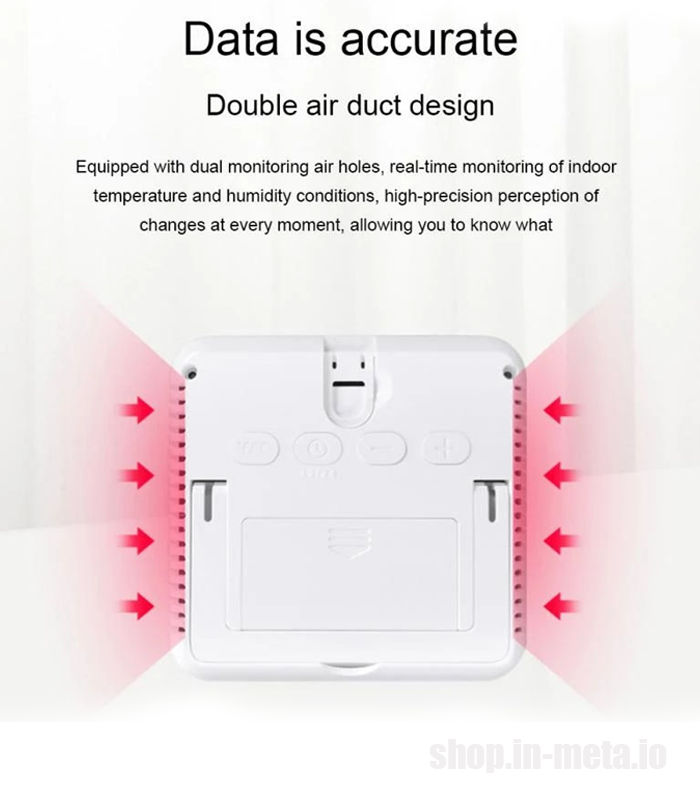 228Z Temperature and humidity sensor Tuya ZigBee Smart, Tuya Zigbee senzor de temperatura si umidita foto 2