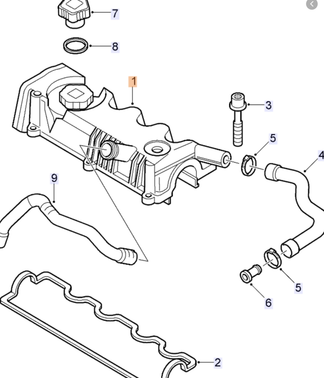 Kit De Reparación De Tapa De Válvula PCV Para Fiat, Alfa Romeo, Opel, Citroën, Peugeot - Números 5607164, 55197017, Etc.
