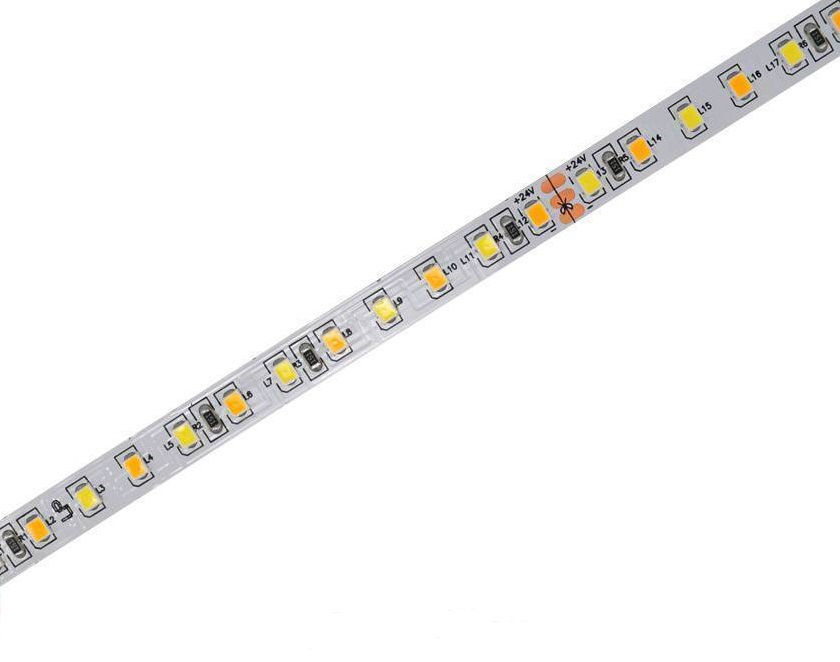 Bandă LED 2835/180 W+WW (2700K/6500K) IP20 12V 8W/m, 5m + controler LED pentru reglarea temperaturii foto 1