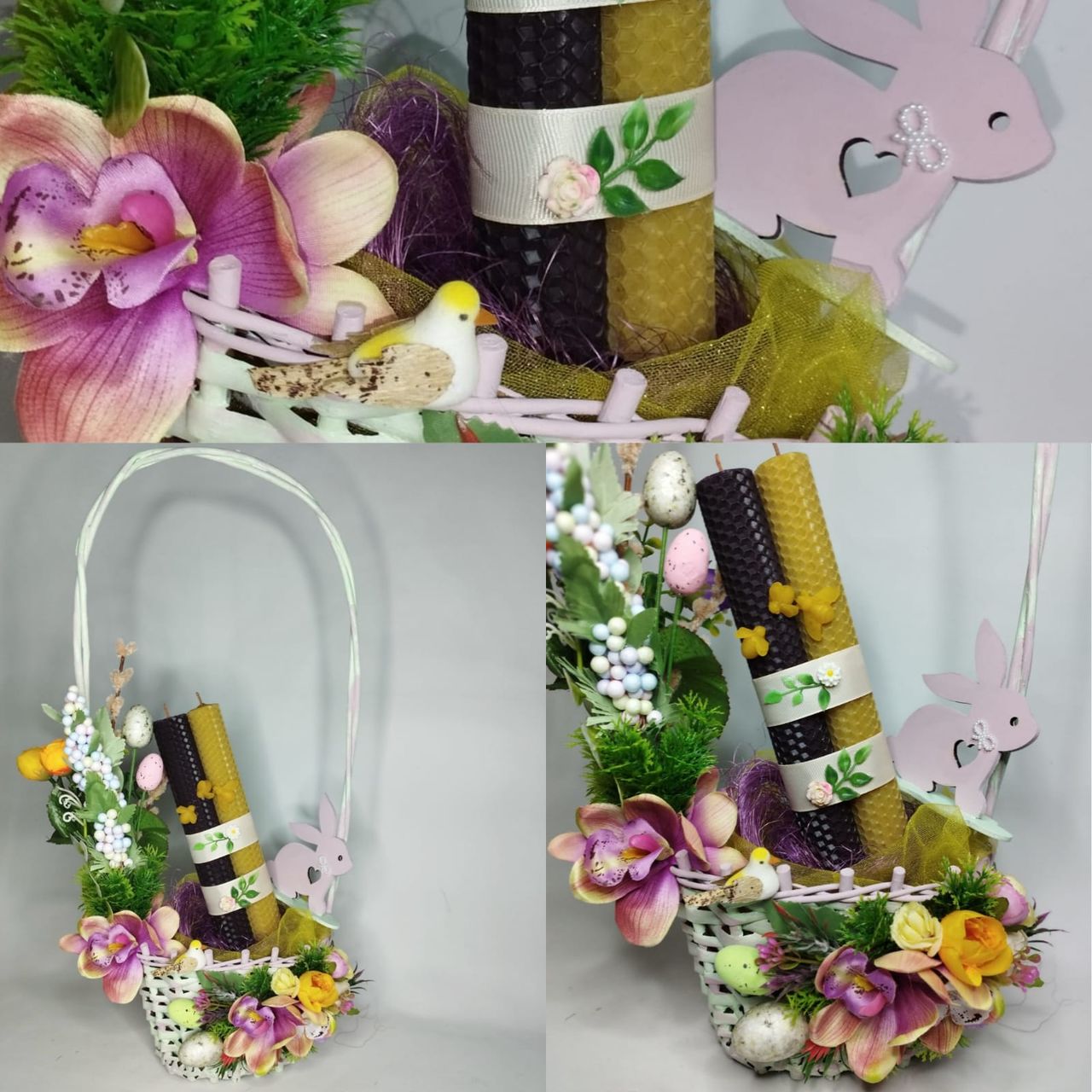 Decoratiuni handmade de Pasti. Cosuri cadou. Пасхальные веночки ...