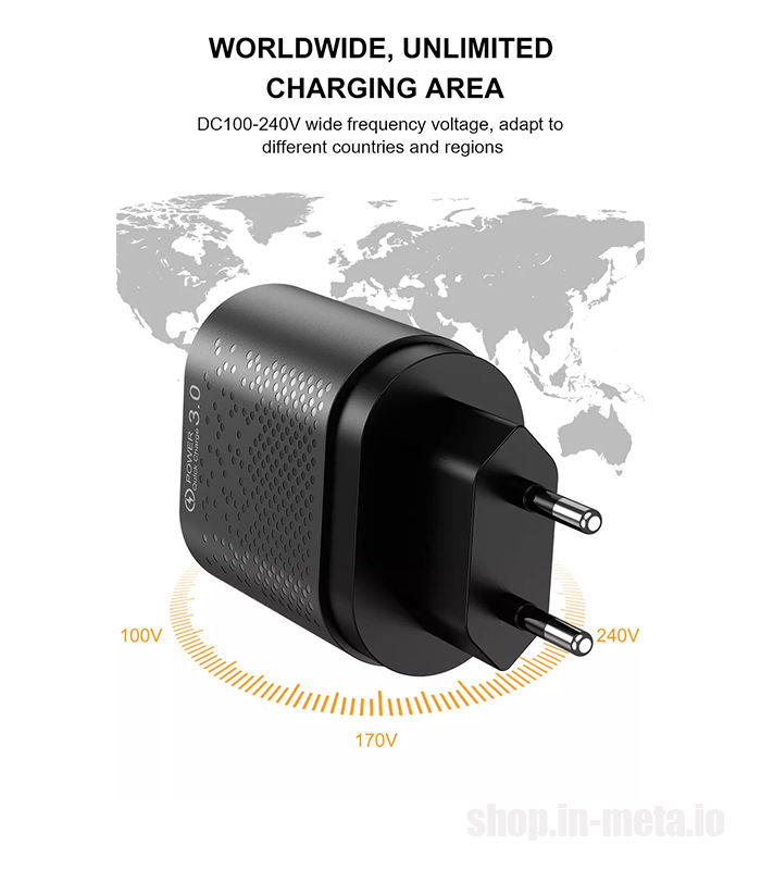 USB Smart Charger QC 3.0 for iPhone, iPad, Samsung - Зарядное устройство 4xUSB foto 2