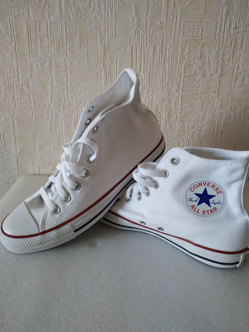 Кеды новые Converse All Star белые высокие  foto 8