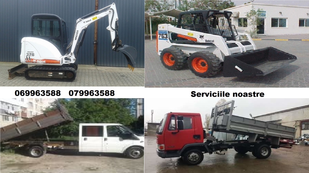 Servicii bobcat. servicii ecsavator. camioane basculante 0.5 -7 tone. evacuarea gunoiului. foto 8