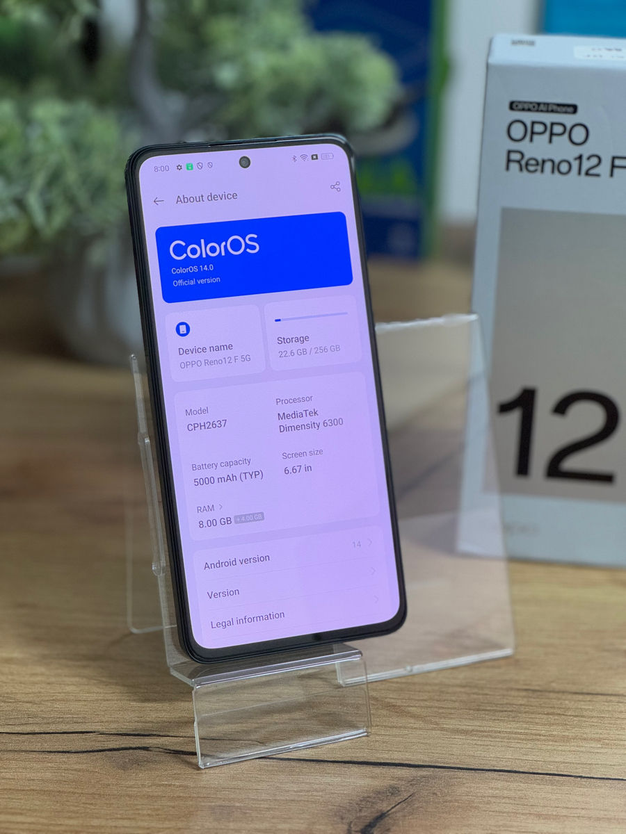 Oppo Reno 12F 8/256gb ca nou ! 6.67" Amoled 395 ppi Snapdragon 685 foto 2