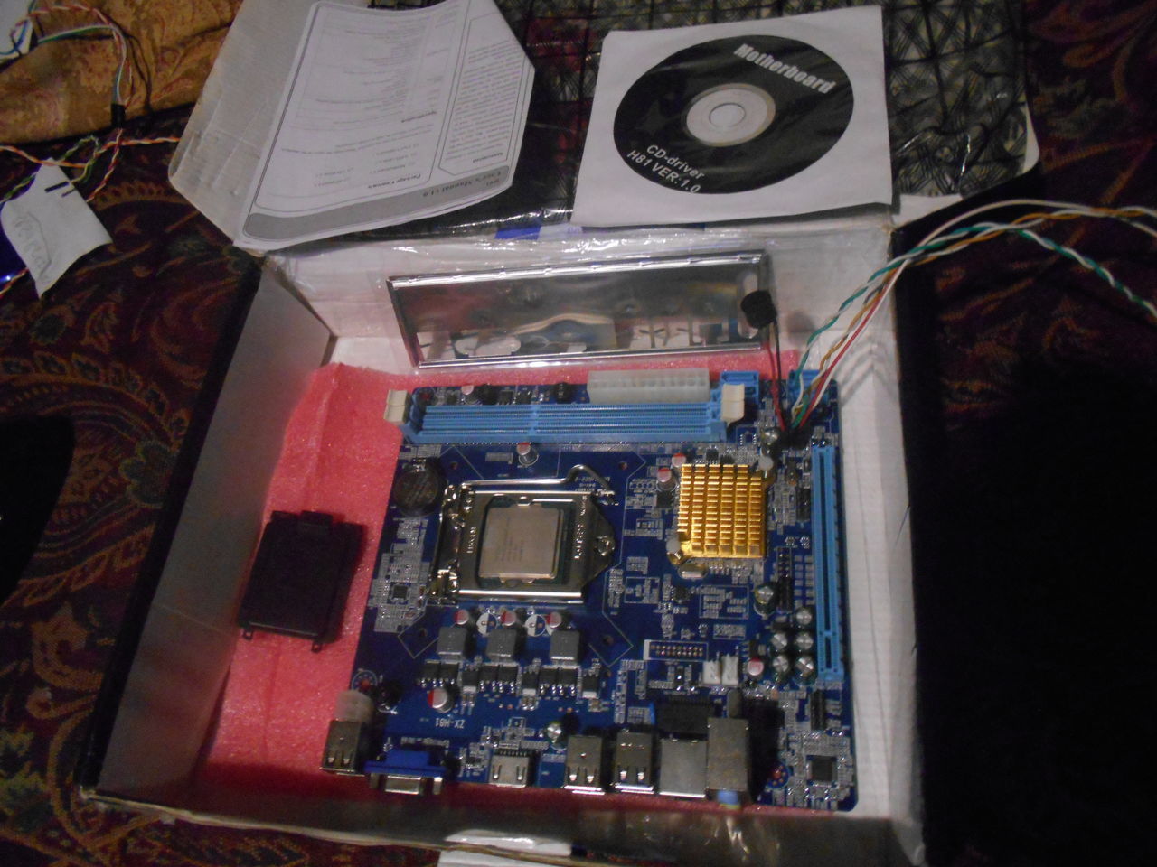 ZX-H81 intel shrkbay новая сокет 1150 DDR-3