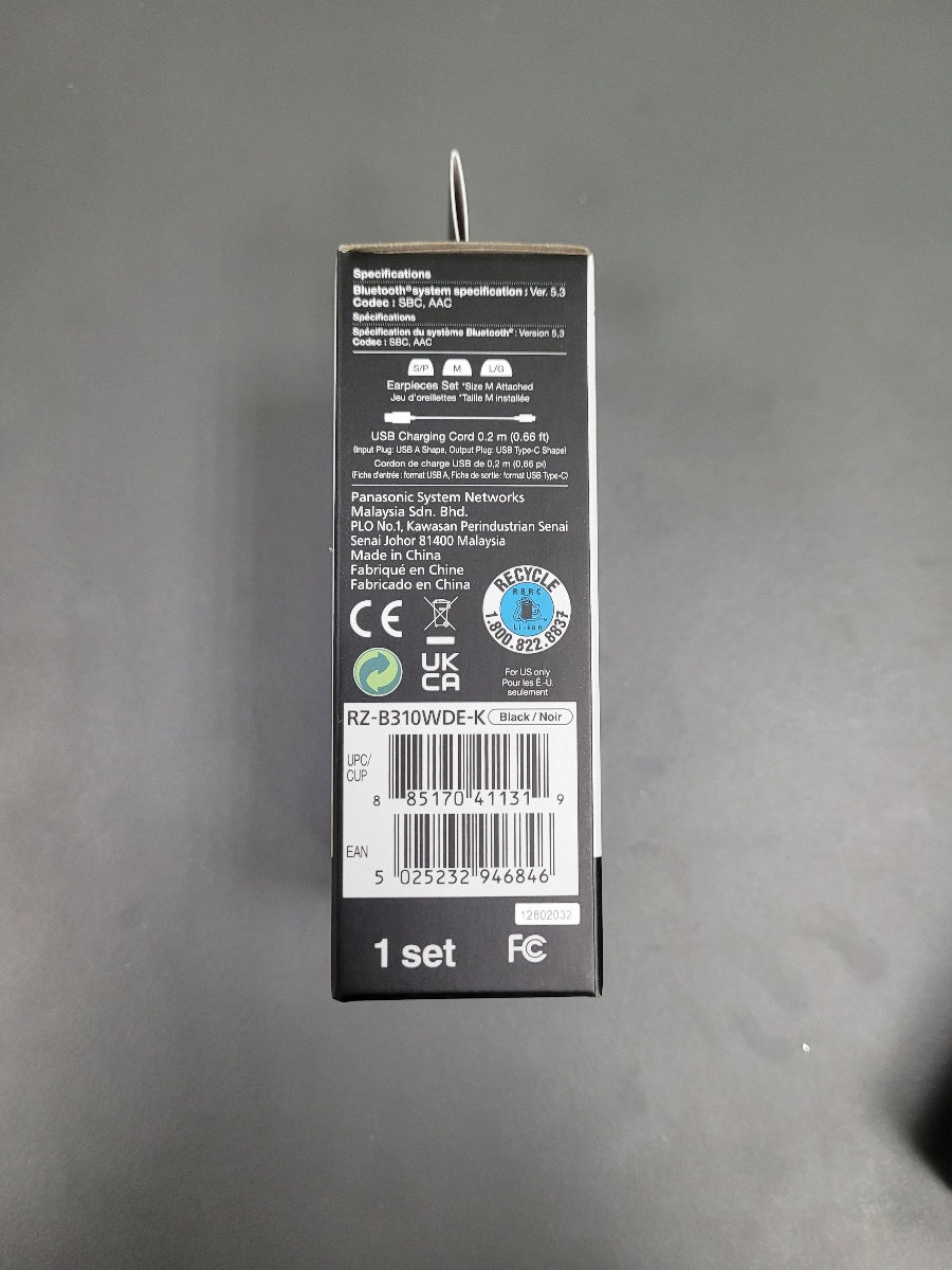 Căşti Bluetooth Panasonic rz-b310wde-k foto 3
