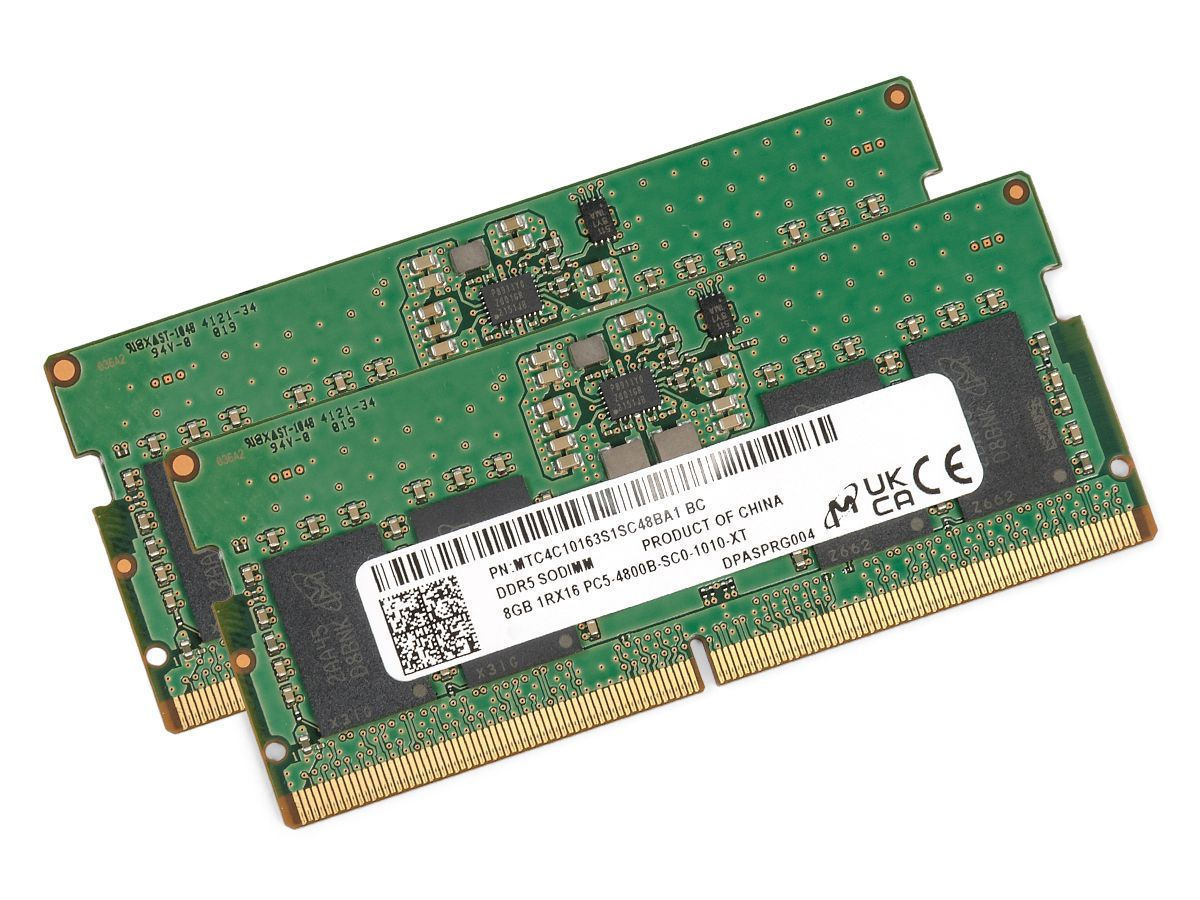 Micron Laptop Ram ddr5 Sodimm 16gb 4800MHz 2x8gb