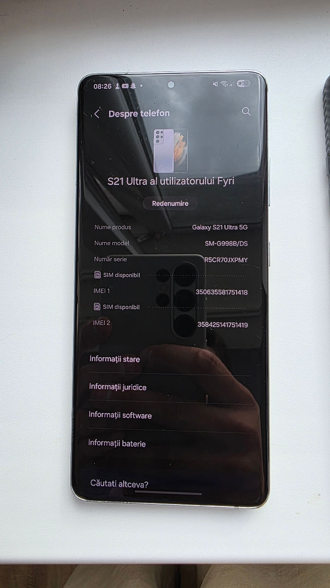 Vand Samsung Galaxy S21 Ultra 5G, 256GB, stare foarte buna  foto 5