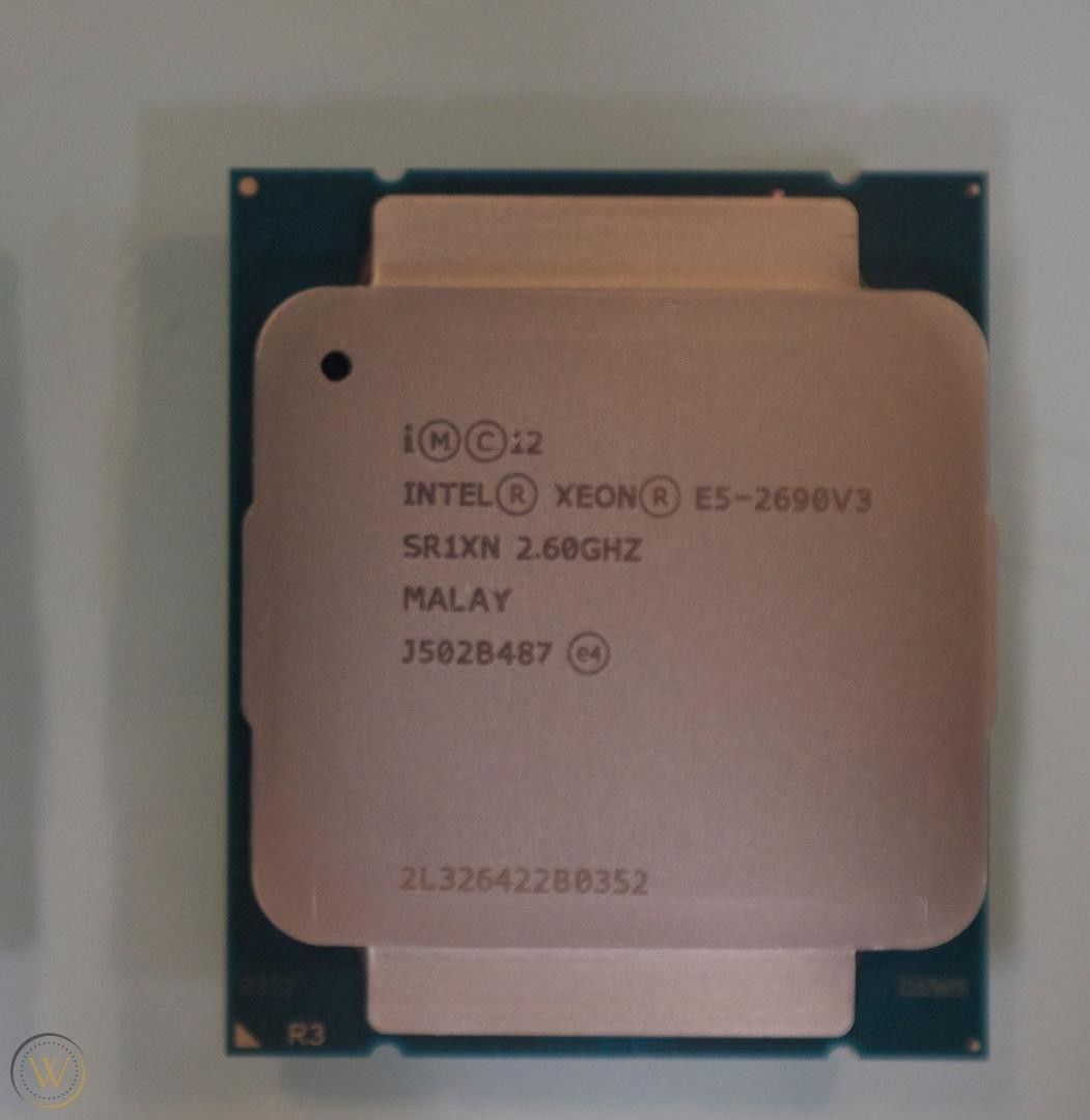 intel Xeon E5-2690 v3 3.5mhz. (chia)12 Ядер 24 Потоков 40 линий pci express  лучше 2678v3