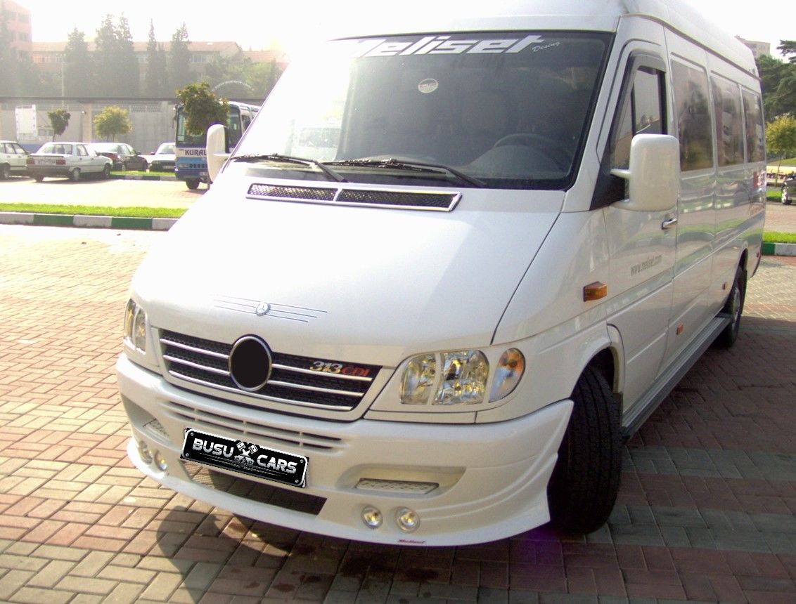 Передний бампер под покраску (стекловолокно) W901 - Mercedes Sprinter W901-W905 1995-2006 foto 3