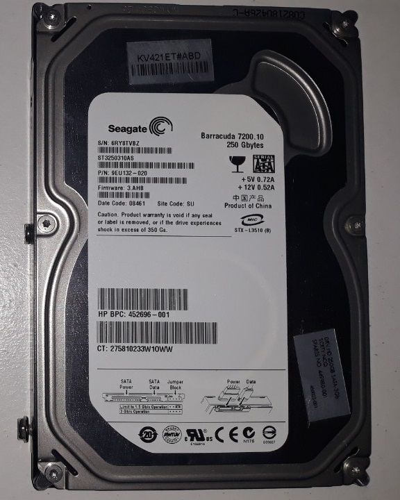 HDD 250 GB (Sata)