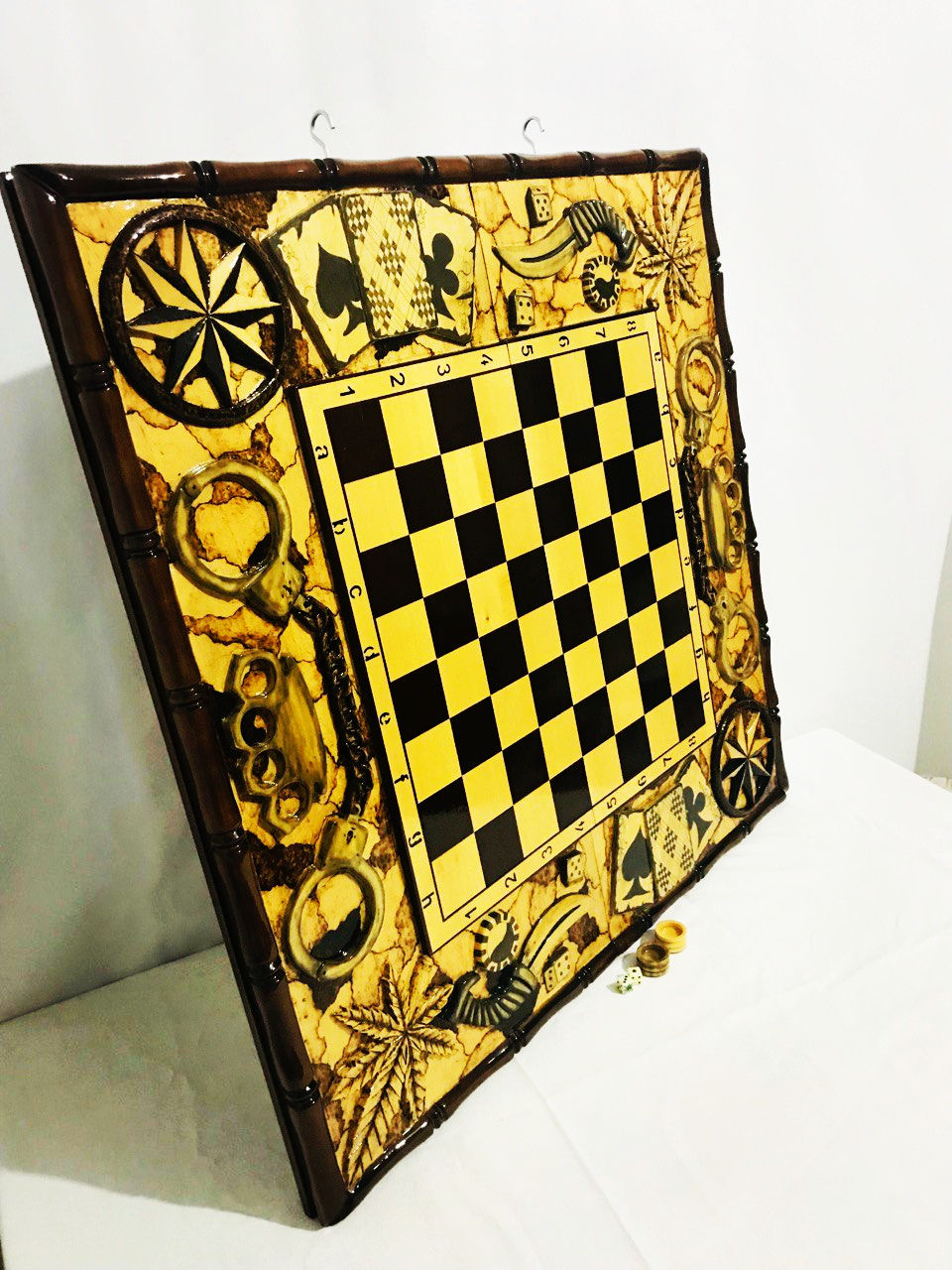 Нарды Шахматы резные картина эксклюзив.