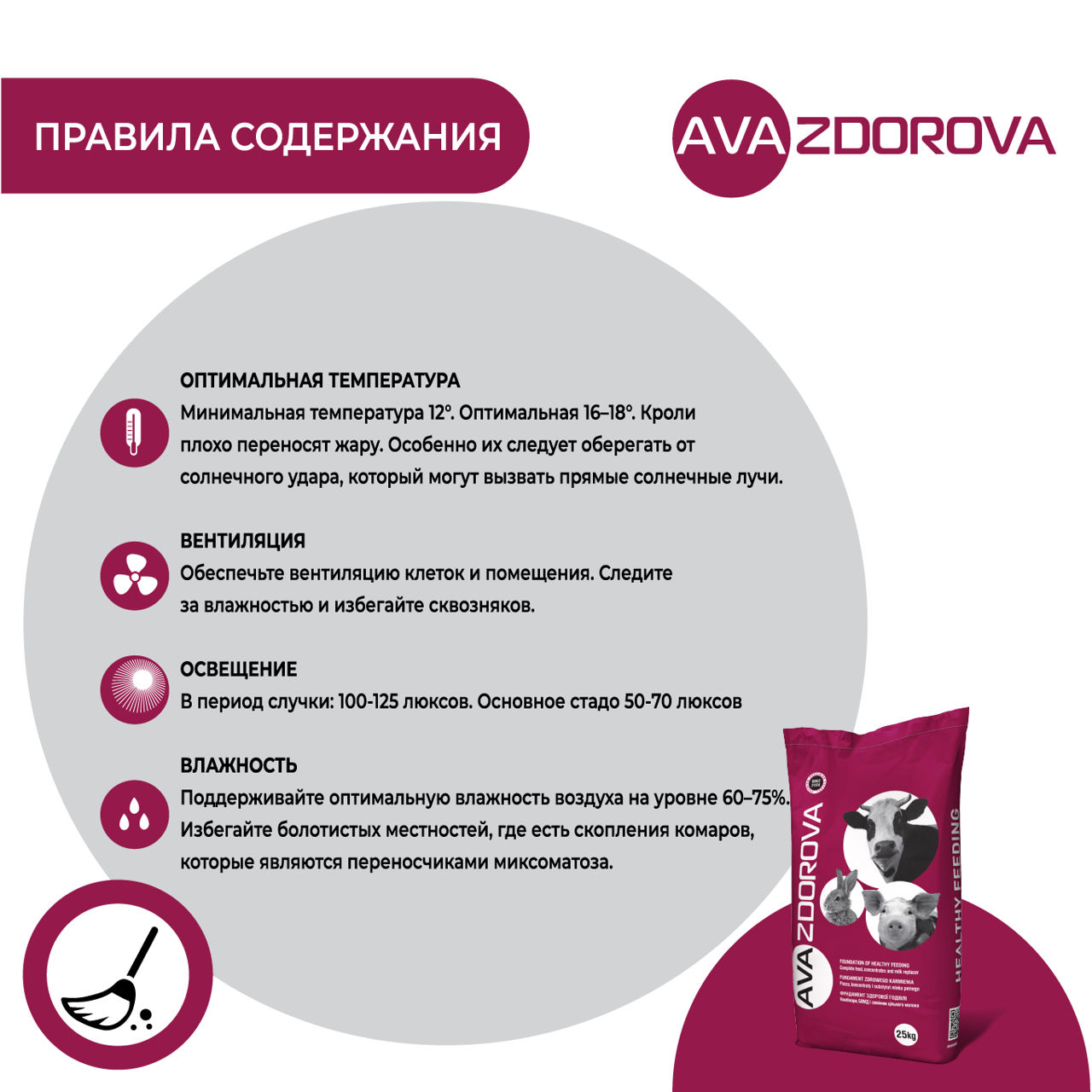 Premix pentru iepuri din ziua a 20-a si iepuri mama AVA Rabbit MIX 5% foto 6