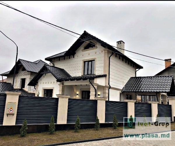 Gard zincat si vopsit tip jaluzele.Забор жалюзийный. foto 7