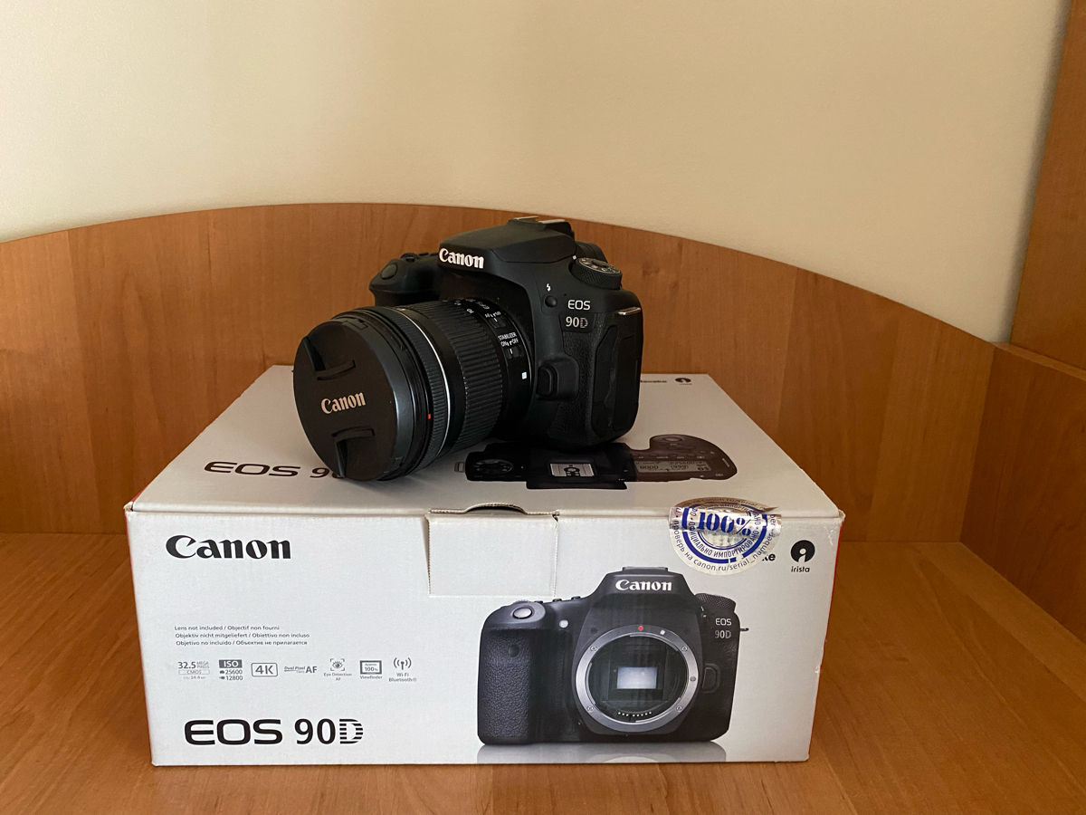 Canon EOS 90D body + Объектив Canon EF-S 10-18mm f/4.5-5.6 IS STM