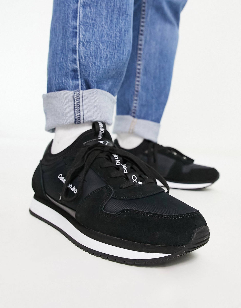Calvin Klein Jeans Retro Runners In Black / 46 EU