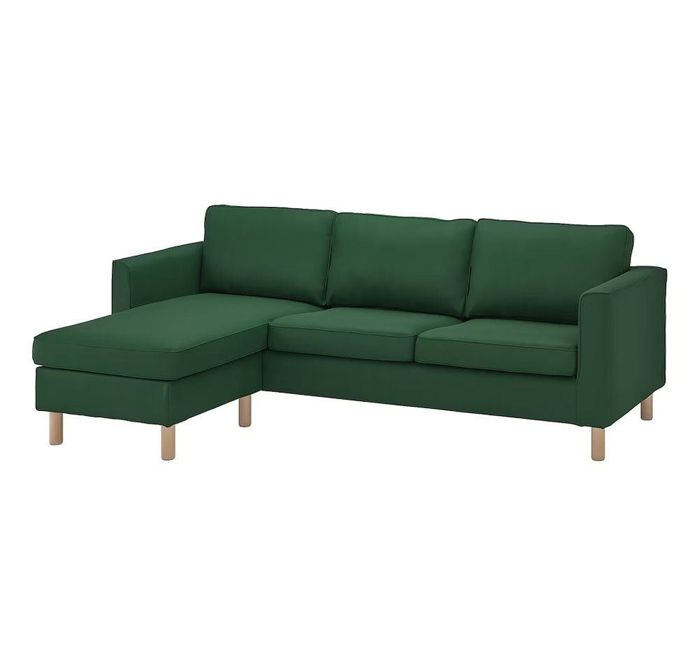Canapea de colt IKEA Parup Vissle Green foto 1
