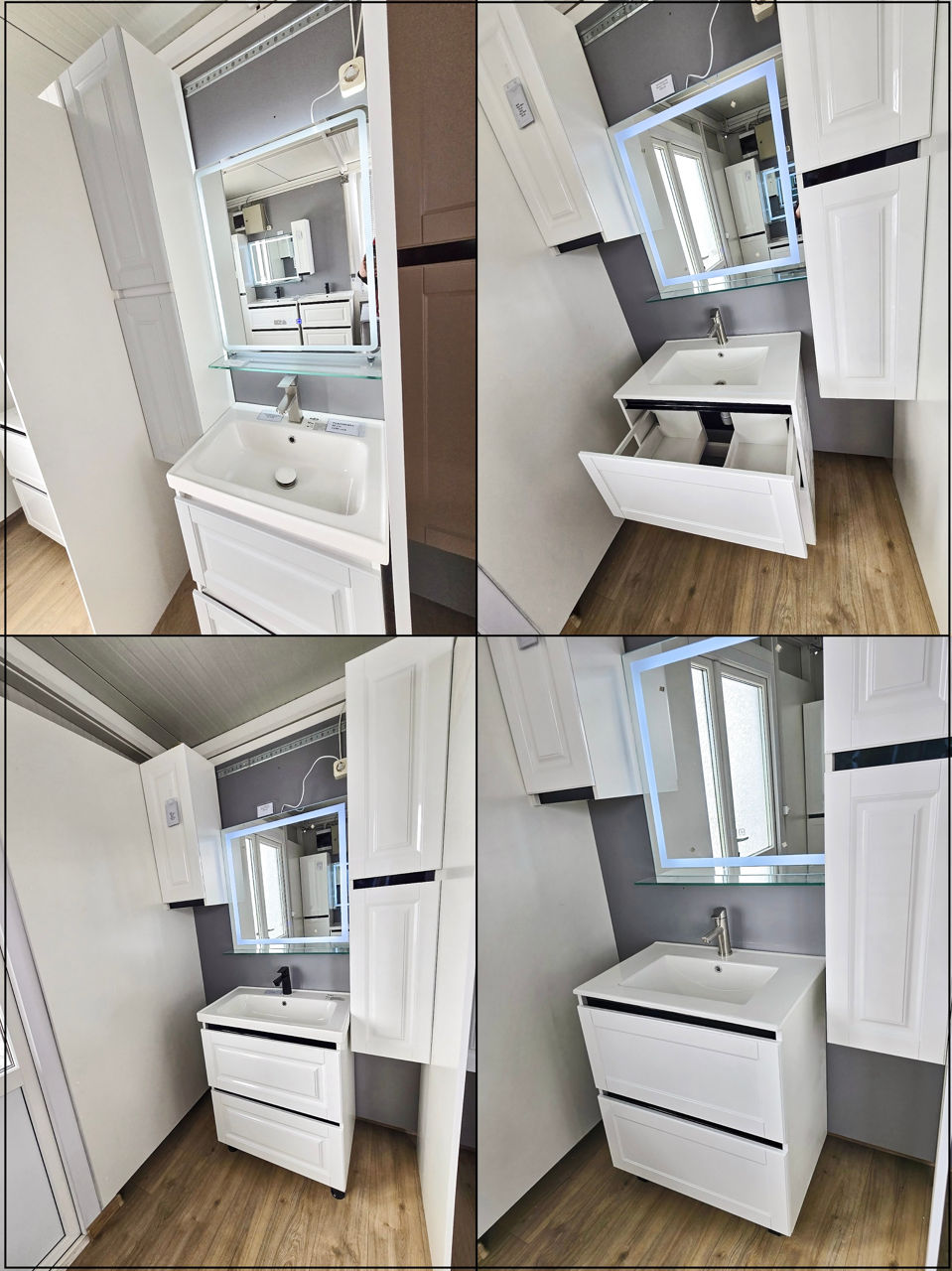 Мебель в ванную МДФ глянец/мат.Фабрика. Mobilier baie MDF lucios/mat (high gloss).De la producator. foto 6
