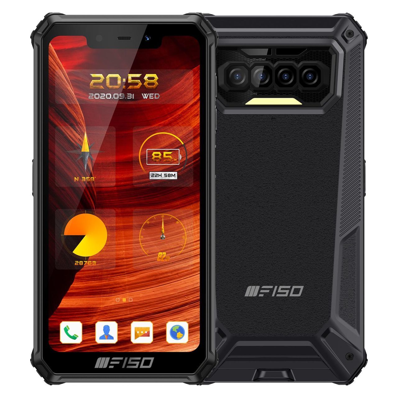 Oukitel F150 Bison память 6/64Гб-водонепроницаемый-противоударный  с-аккумулятором 8000 mAh