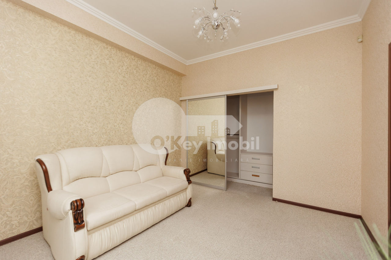 Chirie! Apartament cu 3 camere + living, 165 mp, Râșcani, 1 200 € foto 8