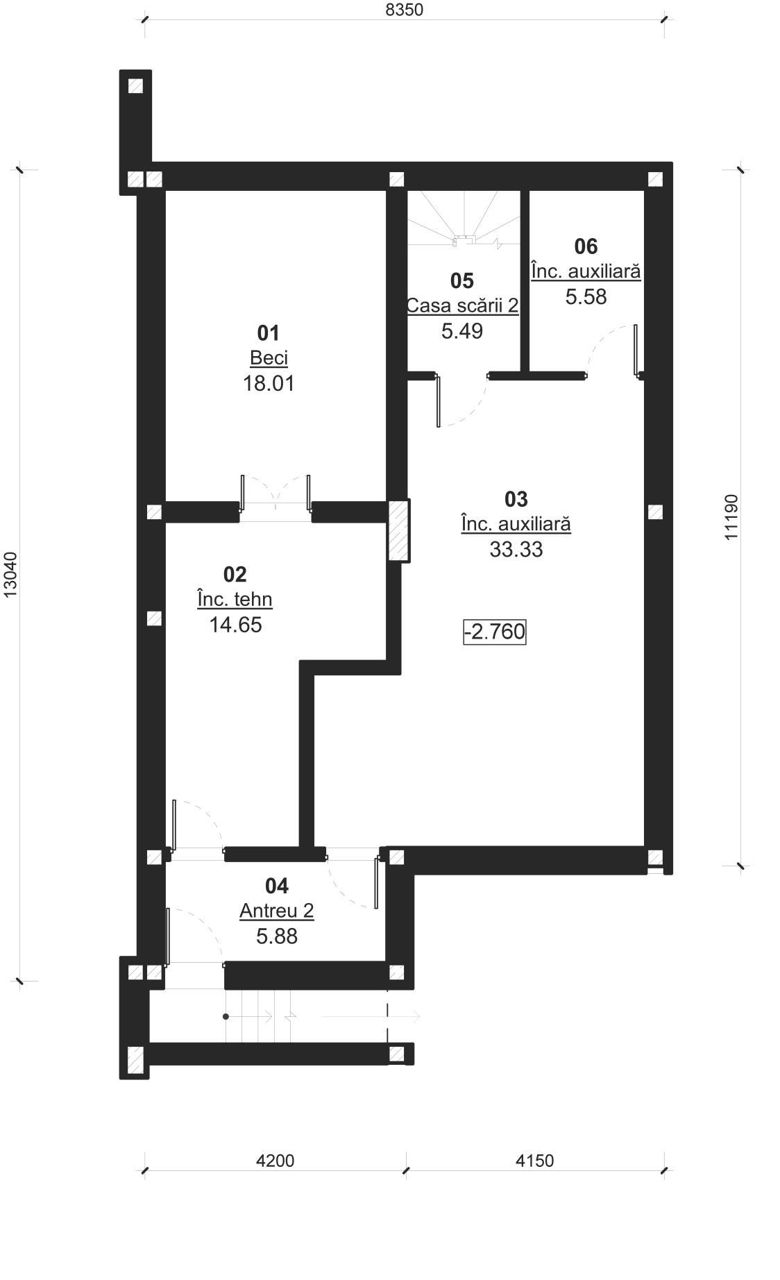 Casă de locuit individuală cu 2 niveluri S+P/stil modern/arhitecutră/3D/renovări/planuri/construcții foto 7