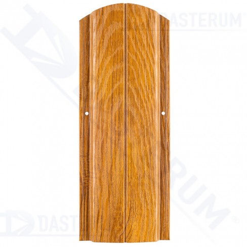 Șipcă metalică semirotundă cu imitare lemnului 115x1500mm foto 0