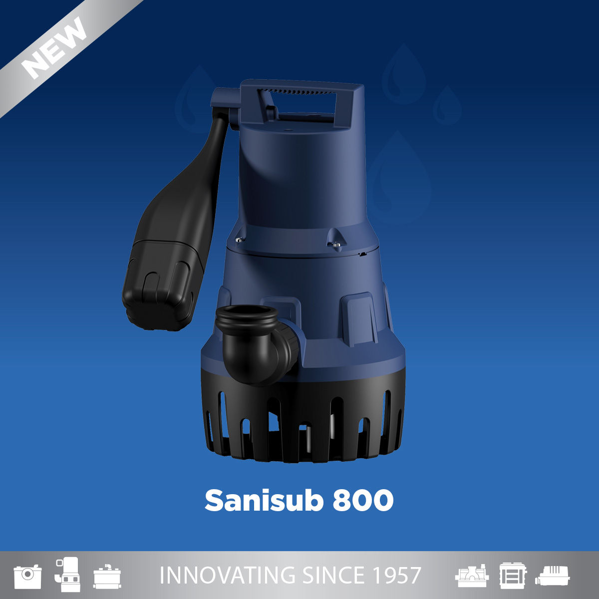 Pompa Sanisub 800, pompa de drenaj Saniub 800, Saniflo, pompă submersibilă de calitate foto 3
