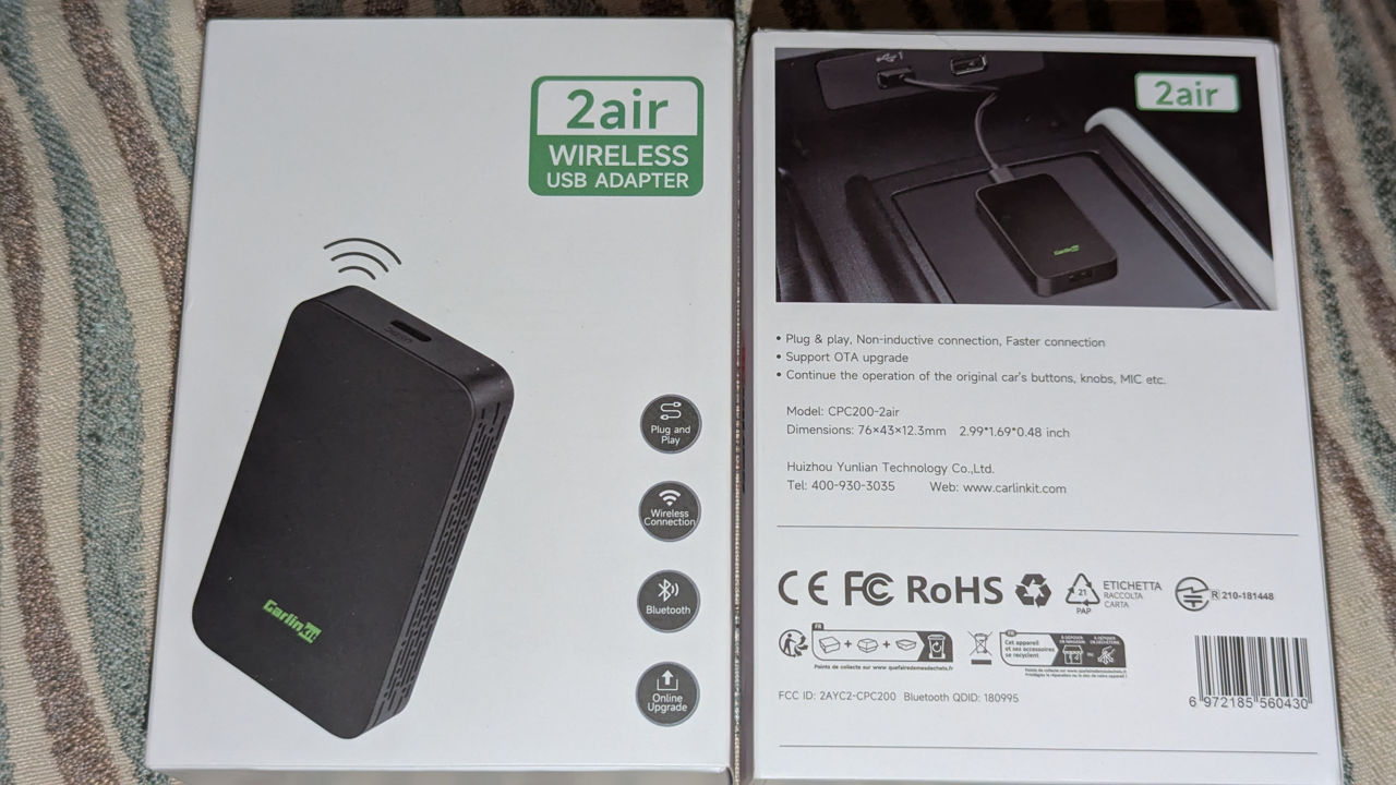 CarlinKit 5.0 (2Air) - Apple Carplay si Android Auto fara fir foto 0