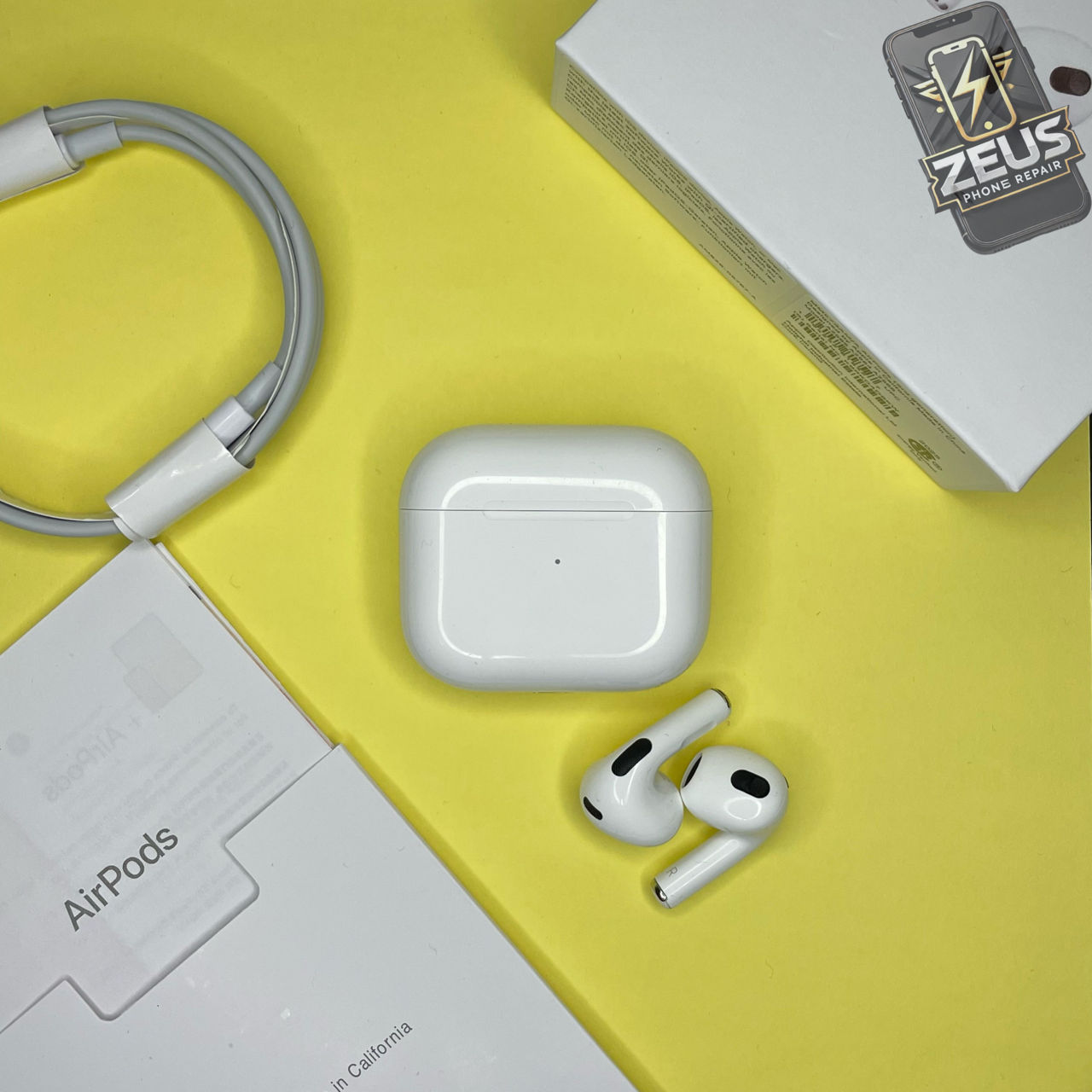 Беспроводные наушники AirPods 3 (копия люкс 1:1) фото 1