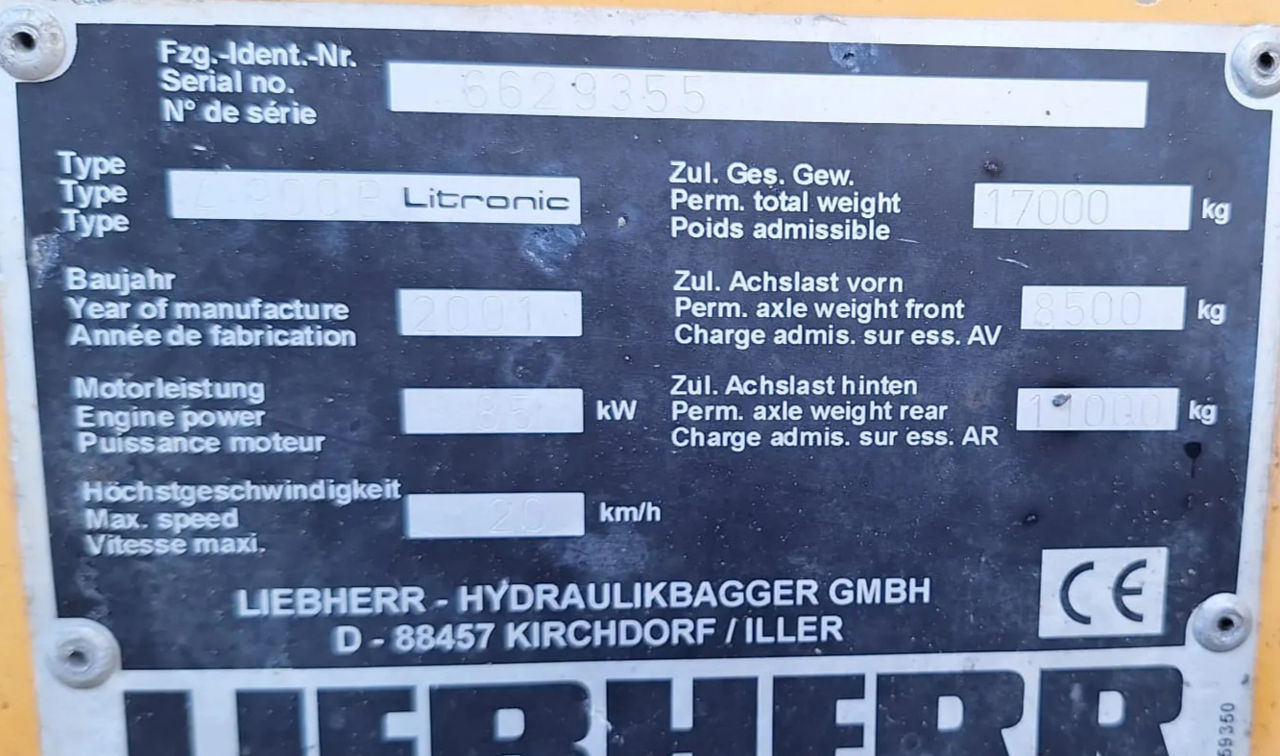 Колесный  экскаватор Liebherr A900B фото 5
