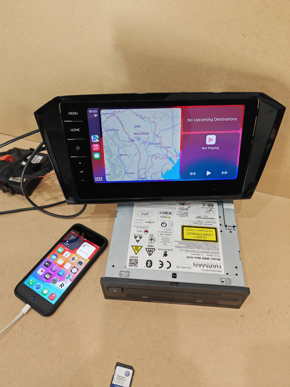 Monitor 8" 9.2" Discover PRO MIB2 MIb 2.5 Harman STD2 Touch Carplay  G7 G 7.5 Passat B8 Tiguan Jetta foto 2
