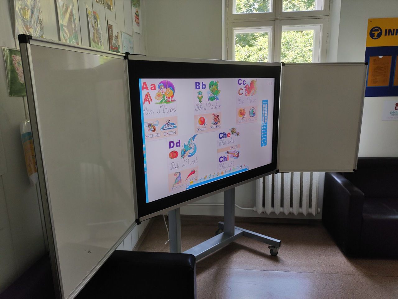 Ecran Interactive + Tabla  LCD 65" Touch CSLCD-65 foto 4