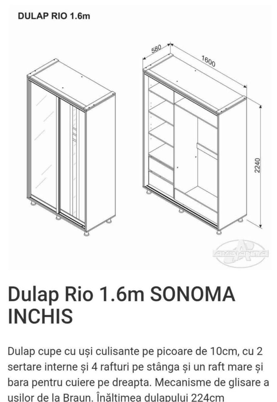 Dulap RIO Ambianta. foto 1