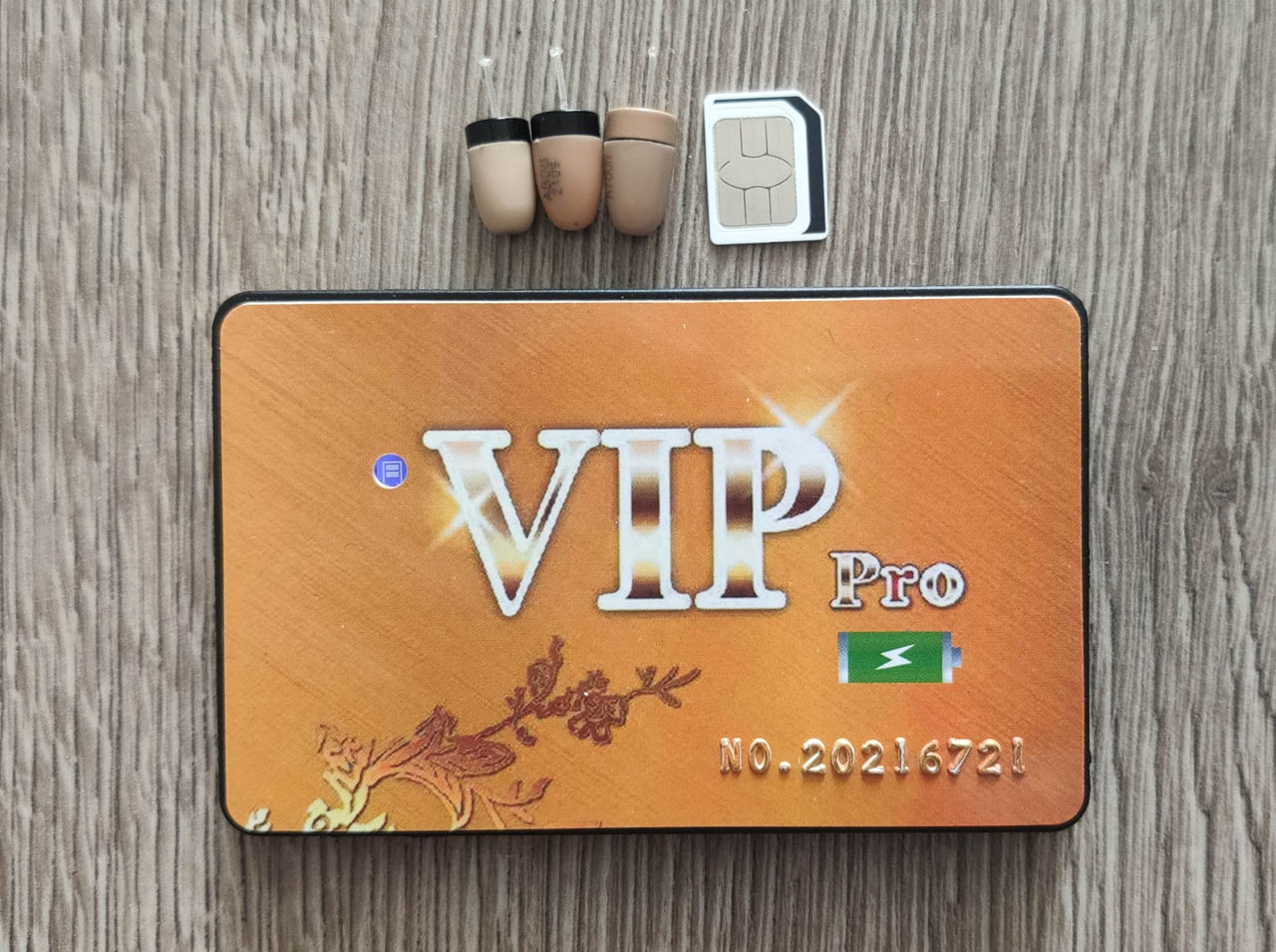Microcasti invizibile VIP Pro. Cu indicator baterie. foto 1