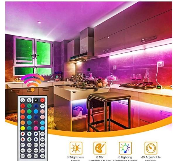 Светодиодная лента LED, RGB / multicolor /, 2buc. x 10metri , 2*34W, 5050 LED ,light bar,total -20m. foto 2