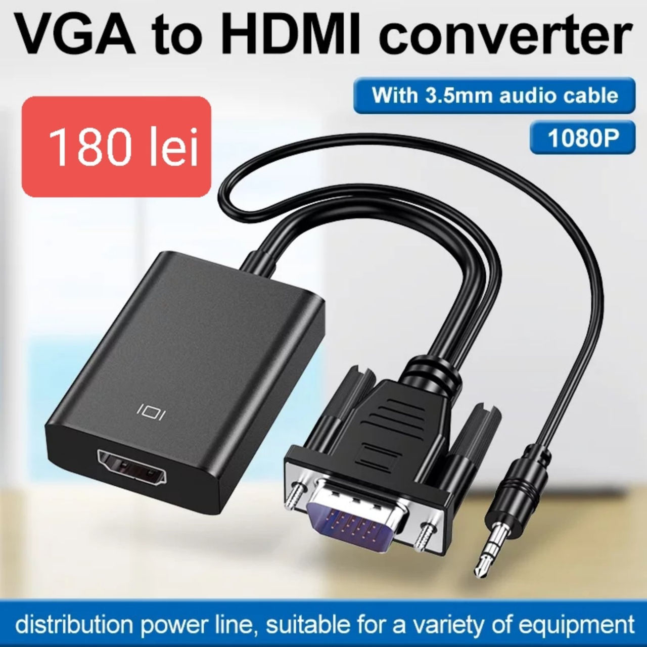 Adapter Vga Hdmi Dvi D DP MiniDP Rca foto 5