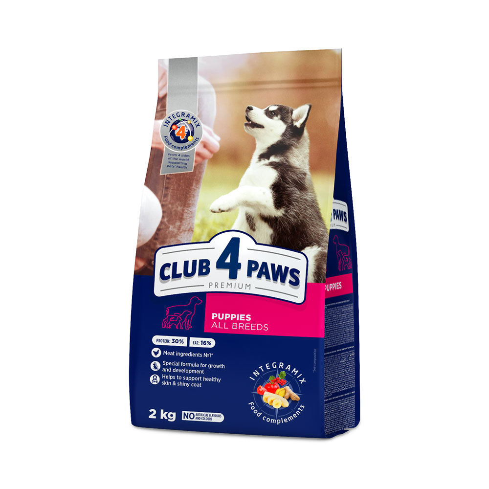 Сухой корм для щенков Club 4 Paws Puppies 2 kg foto 0