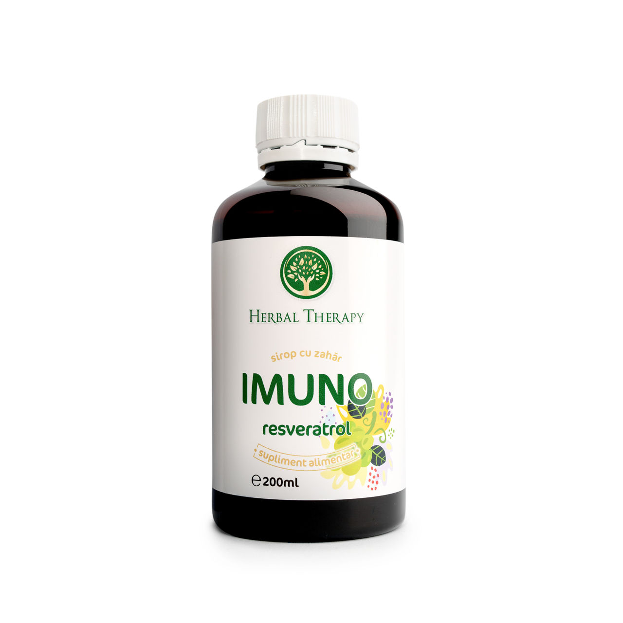 Sirop IMUNO Resveratrol, 200 ml (Întărește Sistemul Cardiovascular) foto 1