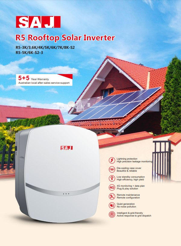 Invertor solar fotovoltaic SAJ  5 kw - R5-5K-S2 foto 2