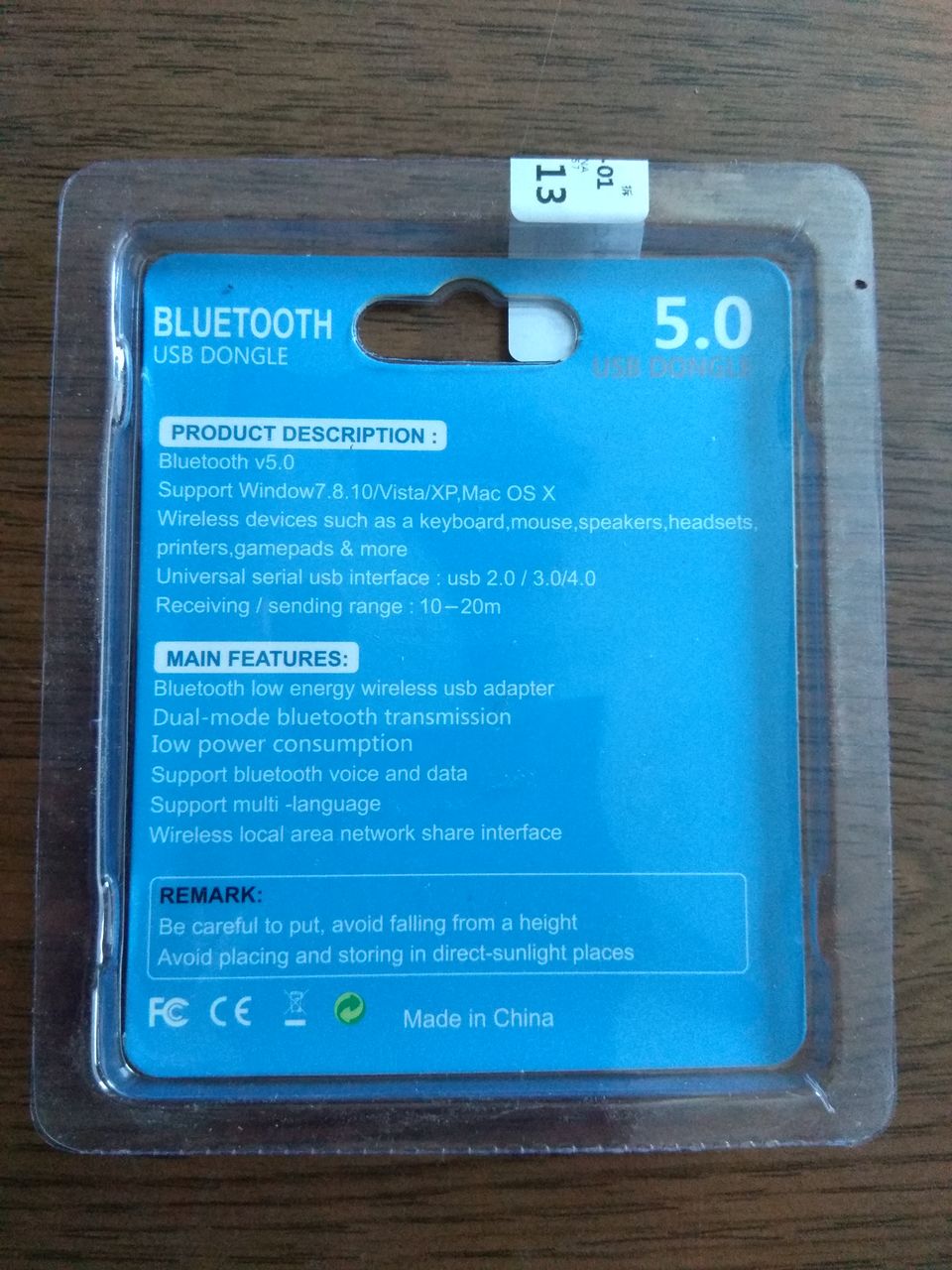Bluetooth адаптер V5.0 для компьютера, ноутбука