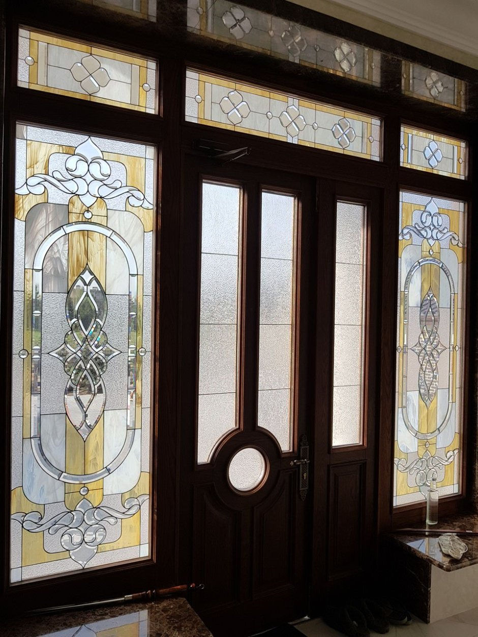 Sticla decorata pentru usi, geamuri / витражи для двереи, окон foto 0