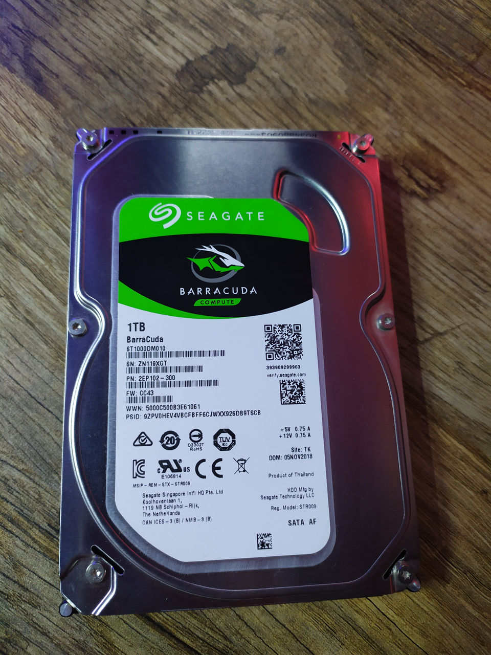Seagate Barracuda 1TB