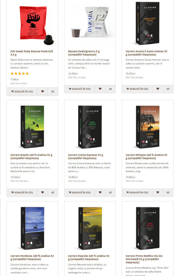 Capsule de Cafea Nespresso Livrare Moldova foto 1