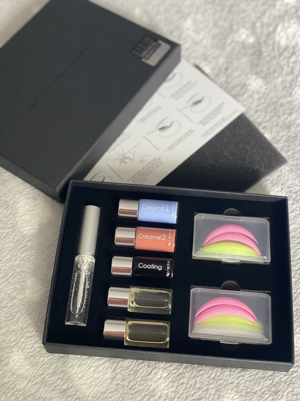 Materiale pentru laminarea genelor set nou laminare neicha + separator