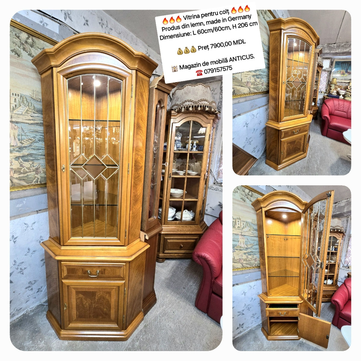 Vitrina, dulap, bufet, dresoir, comod, буфет-витрина, сервант, буфет из массива дерева , комоды фото 8