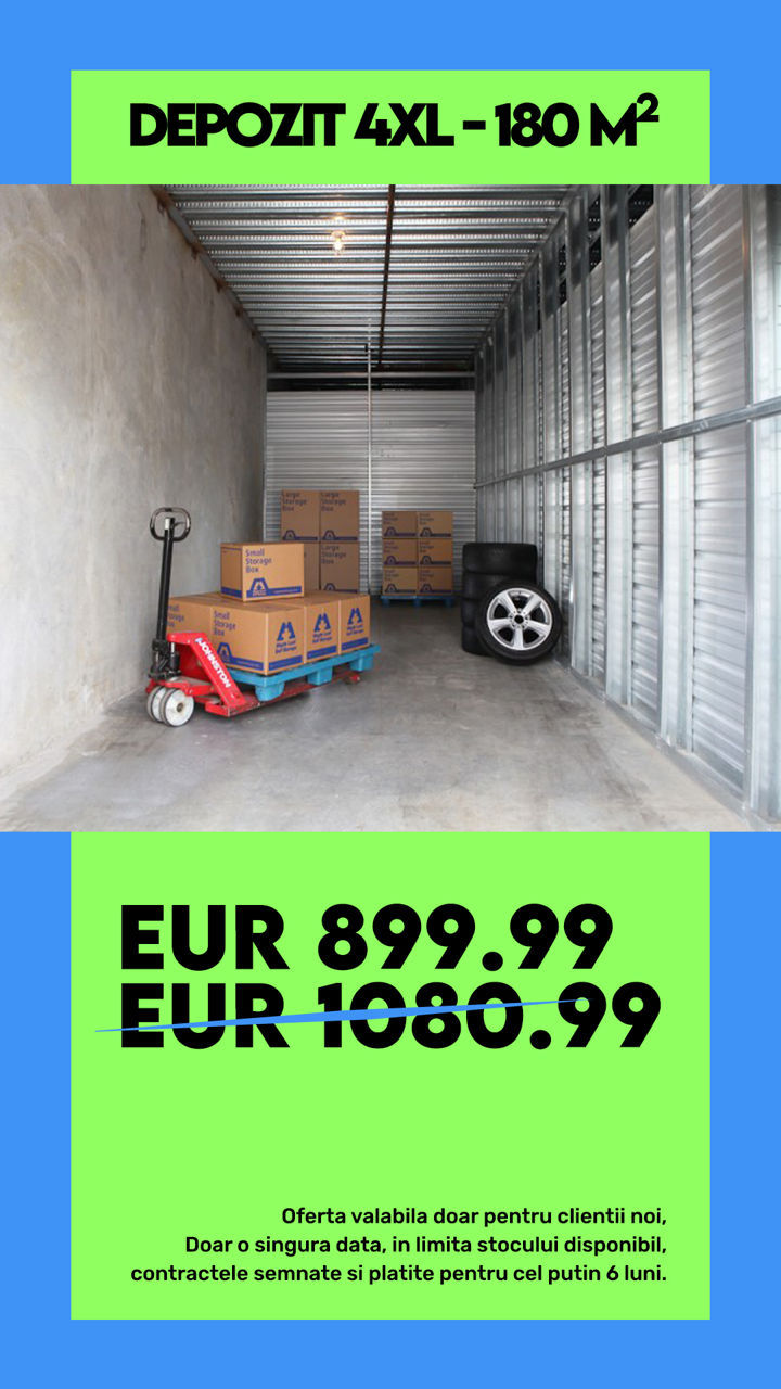 Аренда Склад для хранения вещей Чеканы, Chirie mini depozite la Ciocana, Self Storage Chisinau фото 8