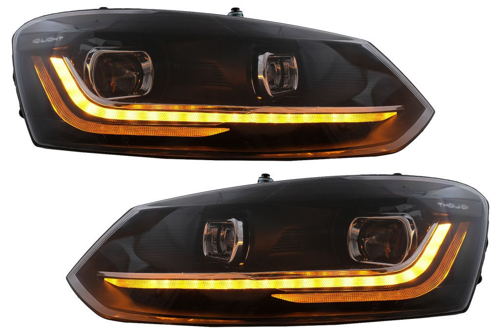 Pachet Exterior cu Faruri si Stopuri compatibil cu VW Polo 6R 6C (2009-2017) R-Line Design обвес foto 4