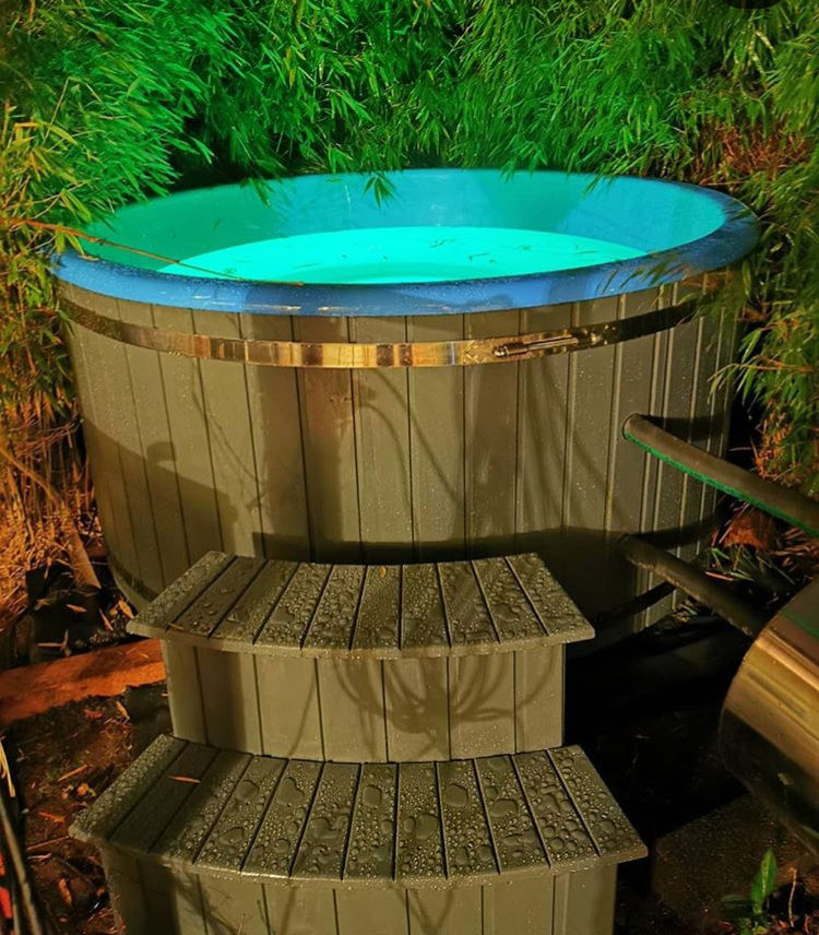 KobaSaună de tip barrel+jacuzzi