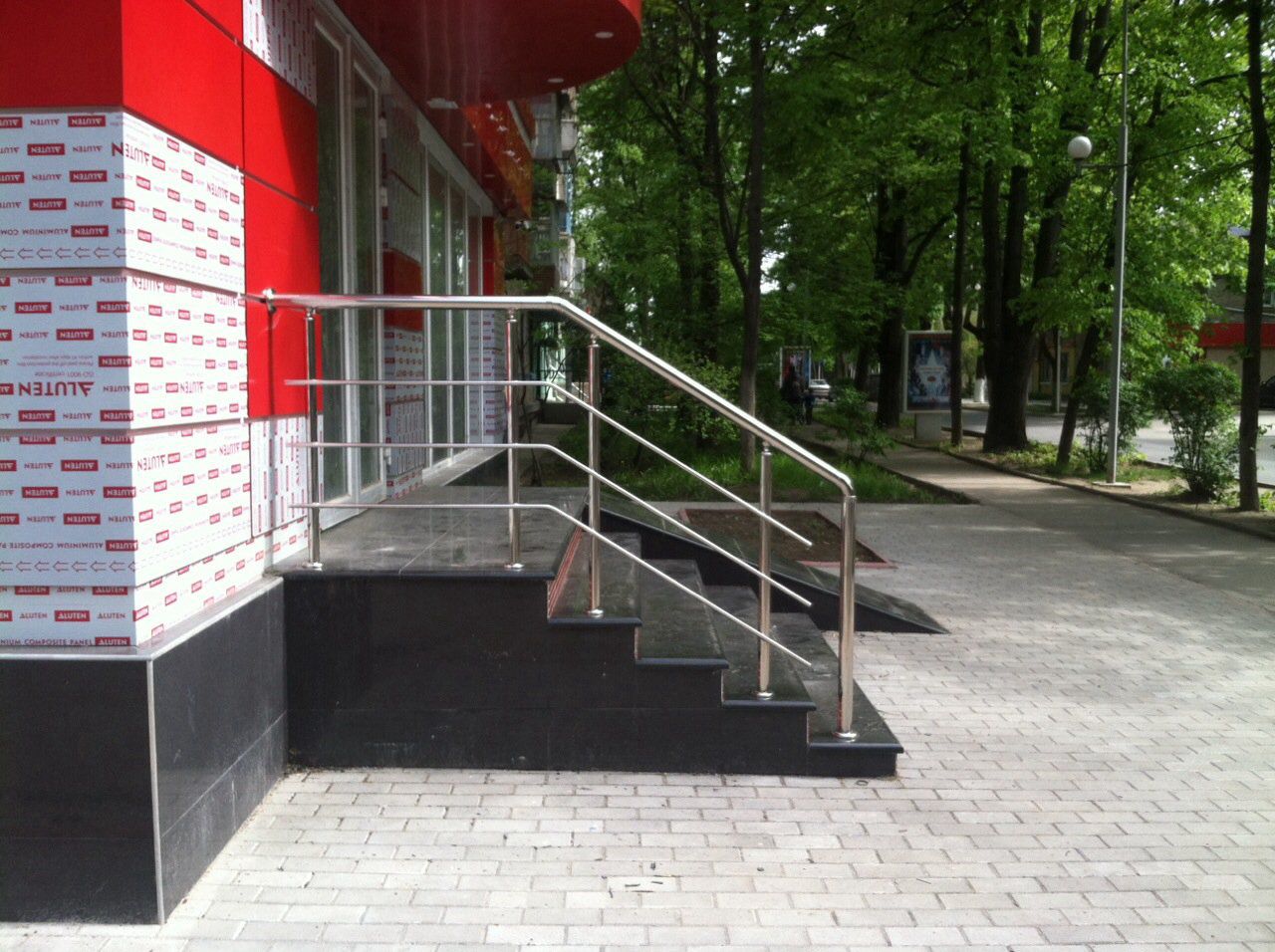 Balustrade din Inox si Sticla ( Pleksiglas )  !!! Перила из Нержавейки и Закаленного стеклa foto 6