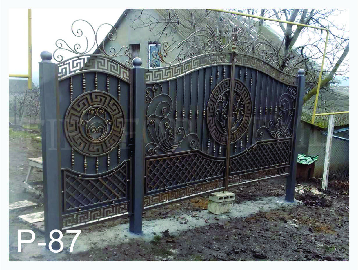 Porti din metal, porti din fier forjat, garduri din metal, balustrade, copertine, mobilier фото 4